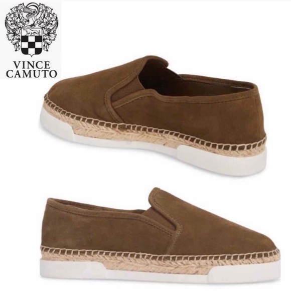 Vince Camuto Suede Slip-On Sneaker Olive Army Green NWT - Picture 7 of 8